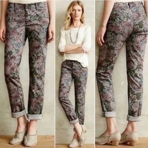 Anthropologie Pilcro Floral Hyphen Chinos Sz 30